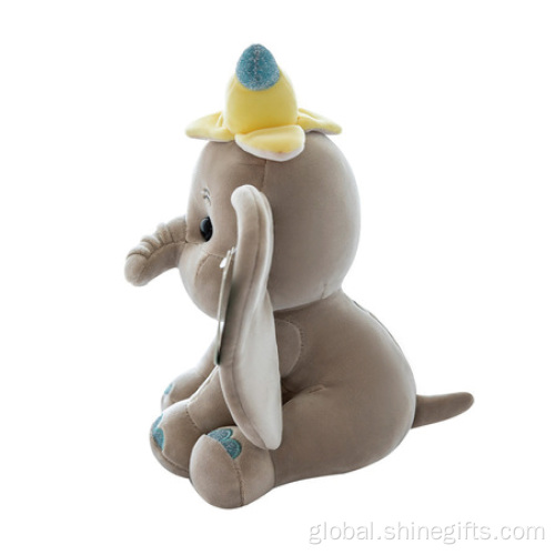 Plush Stuffed Toy Elephant Super Soft Blue Stuffed Animal Elephant Plush Toy Manufactory